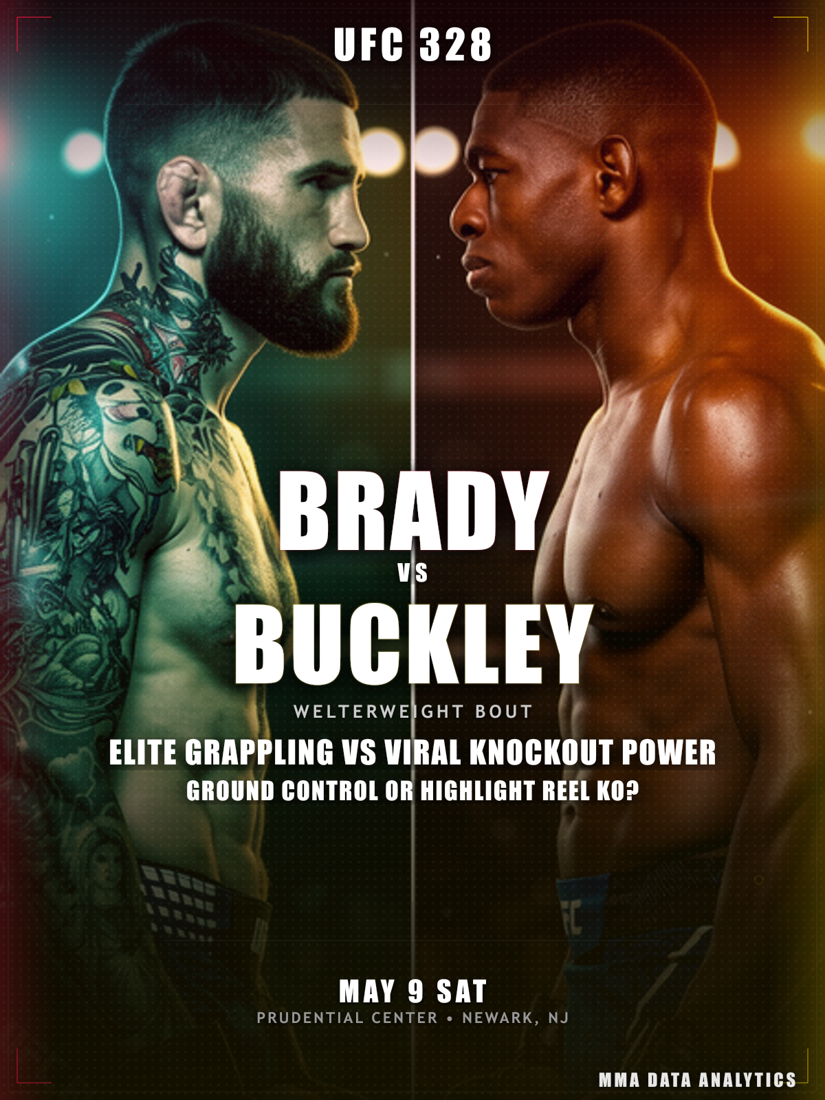 Sean Brady vs Joaquin Buckley - UFC 328