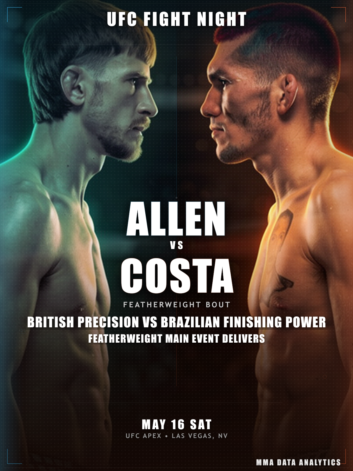 UFC Fight Night: Allen vs. Costa event poster
