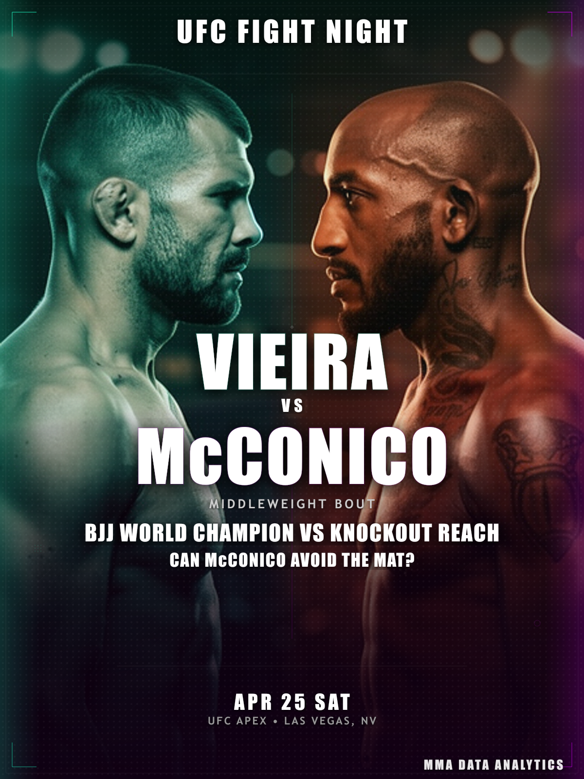Rodolfo Vieira vs Eric McConico - UFC Fight Night: Sterling vs Zalal