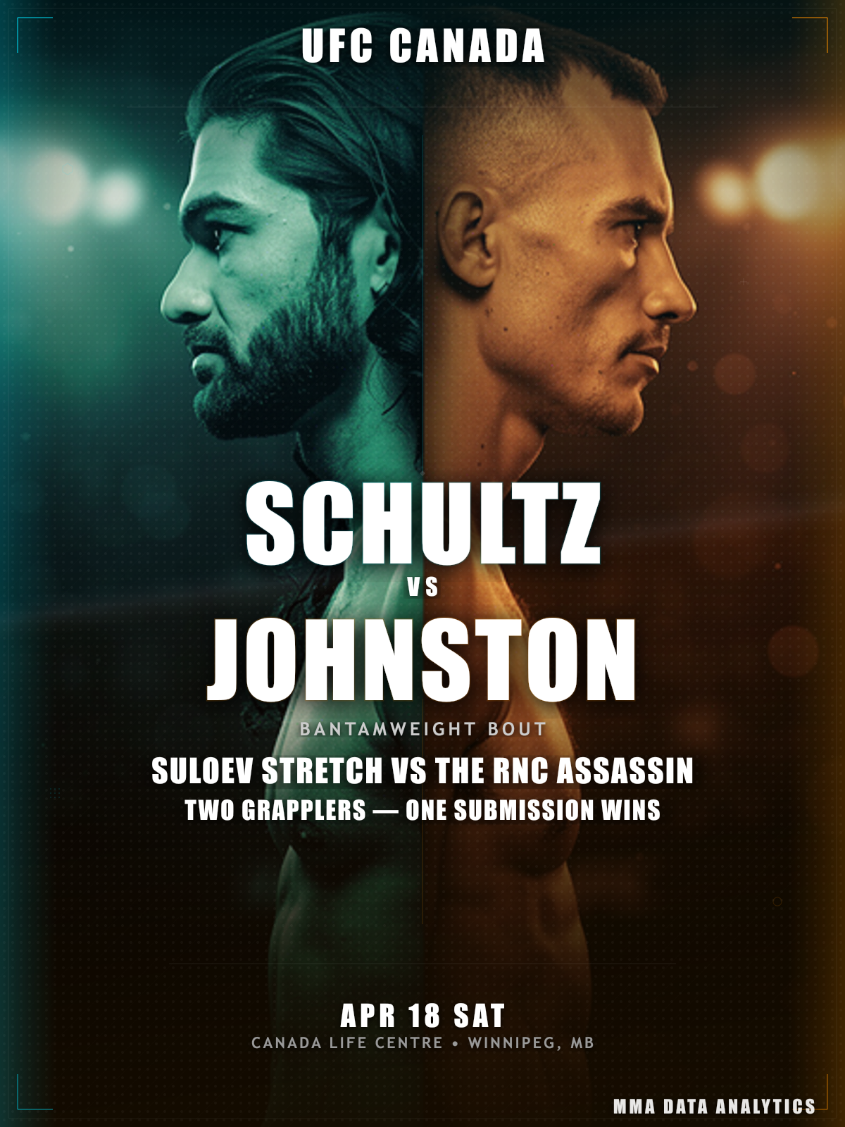 Wes Schultz vs Ben Johnston - UFC Fight Night: Burns vs. Malott