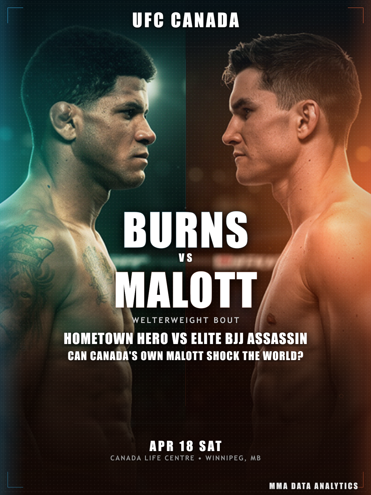 Gilbert Burns vs Mike Malott - UFC Fight Night
