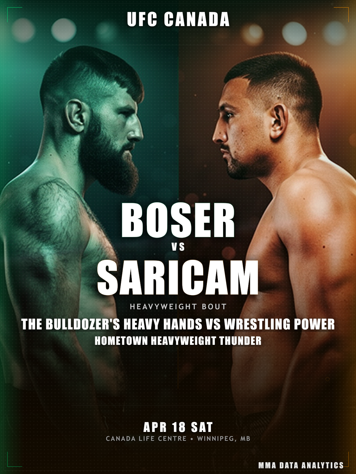 Tanner Boser vs Gokhan Saricam - UFC Fight Night: Burns vs. Malott