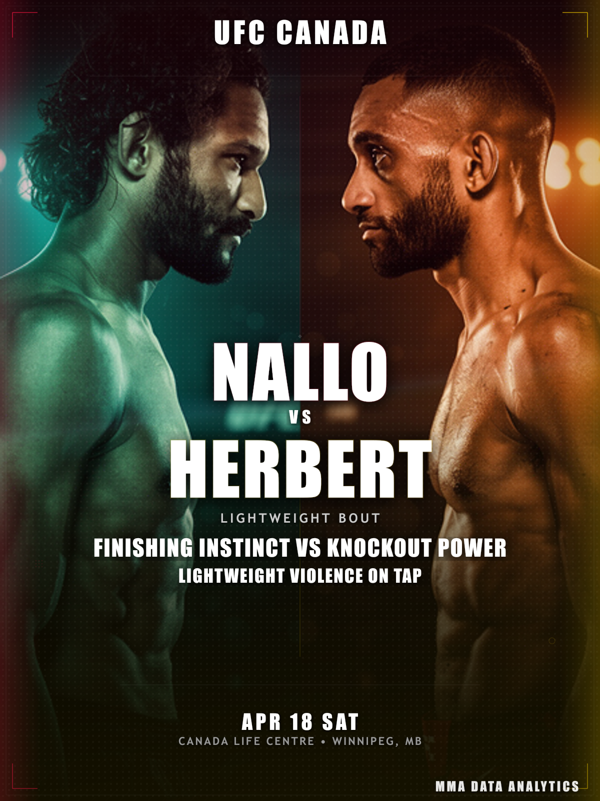Mandel Nallo vs Jai Herbert - UFC Fight Night