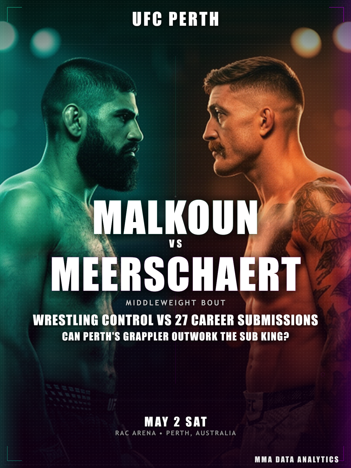 Jacob Malkoun vs Gerald Meerschaert - UFC Fight Night: Della Maddalena vs Prates